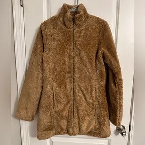 G.H Bass Co Women’s Sherpa Zip Up Jacket with Pockets Size Small